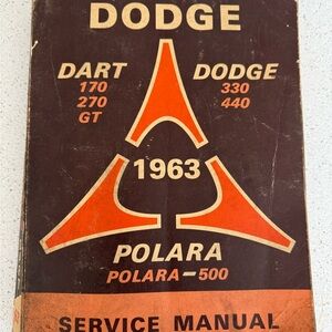 Dodge Service Manual 1963